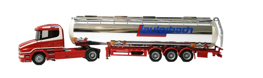 Foto von Truck-Modell mit Lauterbach-Werbung